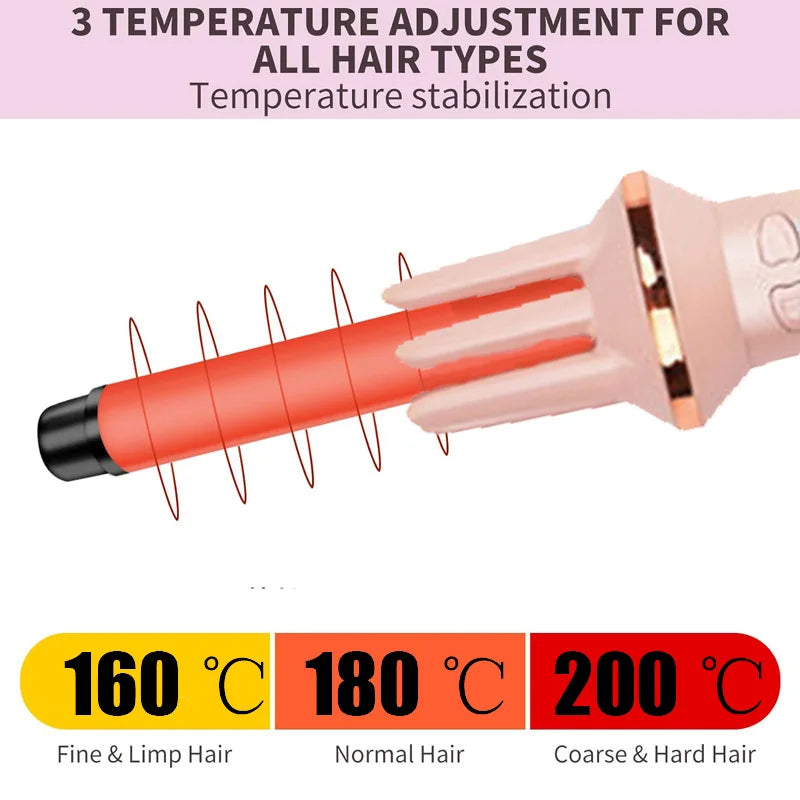 Automatic Hair Curler Stick Negative Ion Electric Ceramic Curler Fast Heating Rotating Magic Curling Iron Hair Care Styling Tool