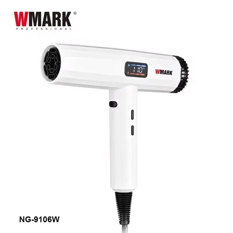 WMARK Hair Dryer Professional Blow Drier Hot and Cold Adjustment Hair Dryer Machine Wired Negative Ion Home Appliance NG-9106W
